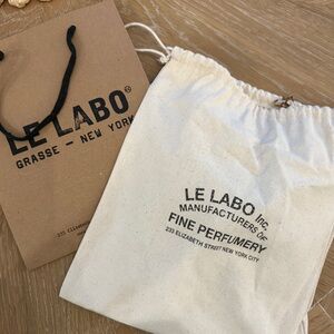 Le Labo drawstring bag and gift bag new